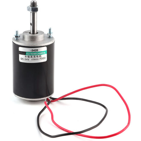 30W Hochgeschwindigkeits-Permanentmagnet-Gleichstrommotor für DIY-Generatoren (24V, 7000 U/min)