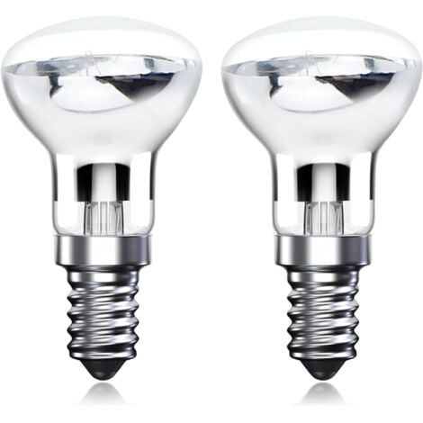 RAPANDA 30W R39 E14 Ampoule Lampe Lave Ampoules Réflecteur SES Petite Vis Edison Ampoule Chauffante pour Lampe Lave, Blanc Chaud 2700K (2-Pack)