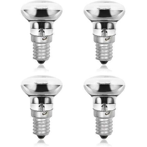 30W Reflector Lava Lamp with E14 Socket and R39 Socket, Dimmable, 4-Pack (220–240V AC)