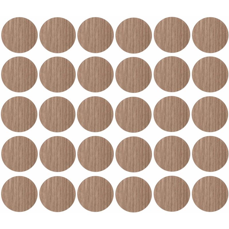 Cyclingcolors - 30x Cache vis adhésif autocollant diamètre 20mm bouchon trou meuble table chaise maison, bois tilleul clair
