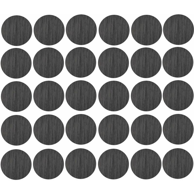 Cyclingcolors - 30x Cache vis adhésif autocollant diamètre 20mm bouchon trou meuble table chaise maison, bois tilleul foncé