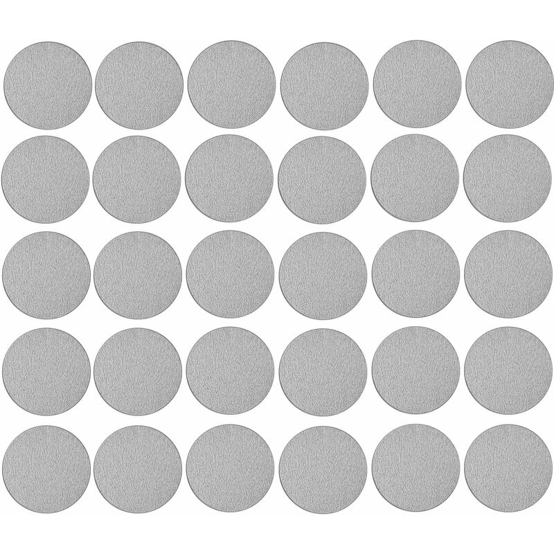 Cyclingcolors - 30x Cache vis adhésif autocollant diamètre 20mm bouchon trou meuble table chaise maison, gris argent