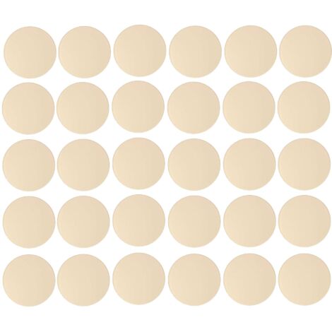 30x Copriviti adesivi 20 mm plastica viti copertura coperchi tappi riparazione mobili, Bianco crema