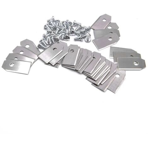 30x lames compatible avec Husqvarna Automower 105 108 210C 220AC 305 308 308x 310 315 320 330X 420 430X 440 450X G1 G2 et autres (acier, 0.75mm)