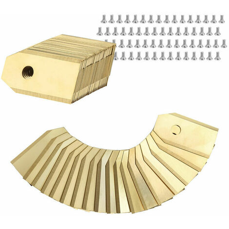 30x lames de couteau en titane Lames de rechange de qualité Gardena Set Yardforce Automower - Jaune