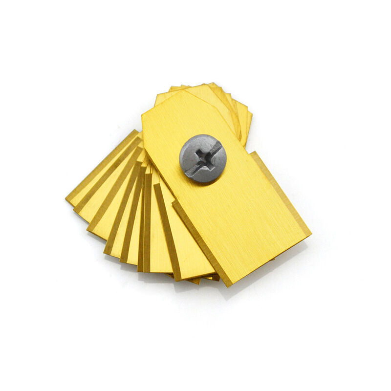 30x Lames de rechange en acier inoxydable revêtu de titane compatible avec Husqvarna Gardena McCulloch rob Flymo Yardforce Matrix Grizzly Brast