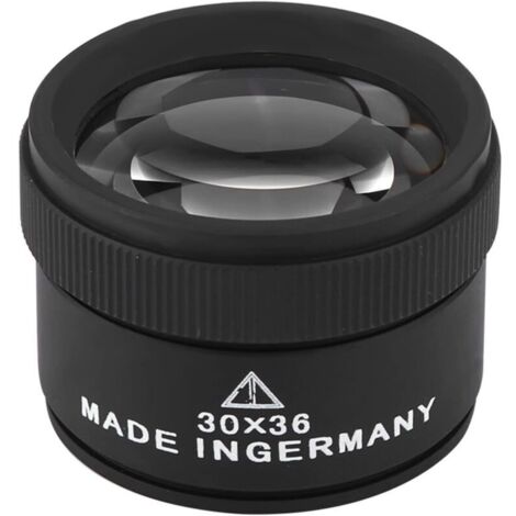 30X Loupe de Bijoux, Grossissantes Pièces Monnaie Professionnelle Lentille Optique Alliage Plaqué Portable Mini Microscope Po