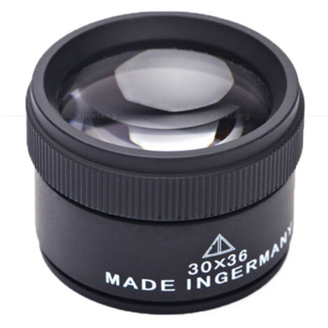30X Loupe de Bijoux,Métal Portable Grossissement Optique,Loupe de Poche pour Pièces de Monnaie Timbres Bijoux Montre