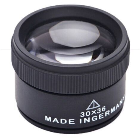 30X Loupe de Bijoux,Métal Portable Grossissement Optique,Loupe de Poche pour Pièces de Monnaie Timbres Bijoux Montre