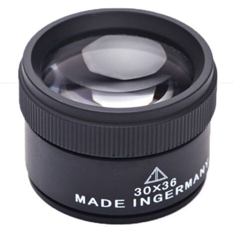 30X Loupe de Bijoux,Métal Portable Grossissement Optique,Loupe de Poche pour Pièces de Monnaie Timbres Bijoux Montre