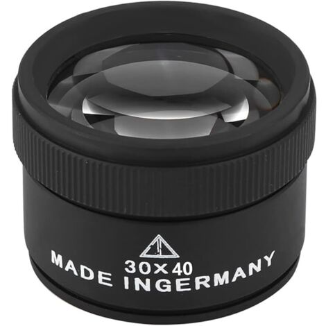 30X Loupe de Bijoux,Métal Portable Grossissement Optique,Loupe de Poche pour Pièces de Monnaie Timbres Bijoux Montre