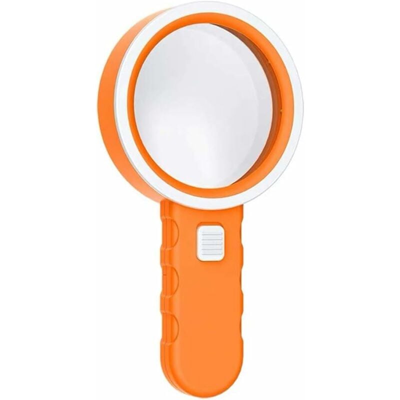 30X Loupe Grossissante led Loupe De Lecture Verre Optique Double Loupe Grossissante Antidérapant Loupe pour Le Journal, Le Bijoutier Et Les Travaux