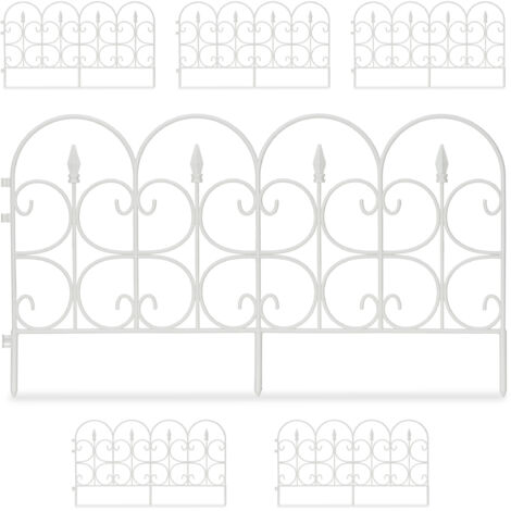 Relaxdays Bordura Per Aiuole In Metallo Zincato - 2 Rotoli Da 10 Metri - Altezza 16 Cm - Argento
