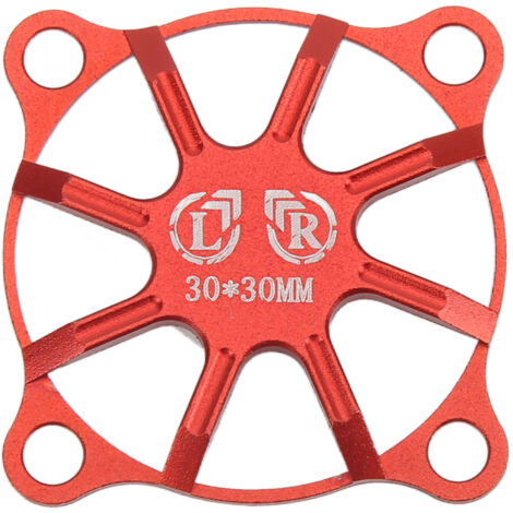 30x30mm rote Lüfterabdeckung aus Aluminiumlegierung für die Kühlung von RC-Modellauto-Motoren und Reglern