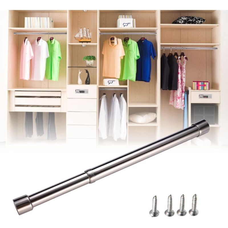 31 à 51 cm Barre Penderie Extensible, Tringle Penderie pour Penderie Murale, Barre D'armoire en Acier Inoxydable, Tringle à Vêtements Extensible, 31 à 51 cm Barre Penderie Extensible, Tringle Penderie pour Penderie Murale, Barre D'armoire en Acier Inoxydable, Tringle à Vêtements Extensible,