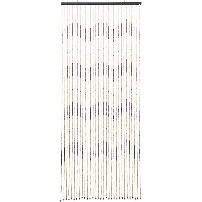 31 Lignes de Perles en Bois, Porche de Rideau de Perles en Bois, Rideau de Porte de Perles en Bois Naturel élevé pour café de Mariage