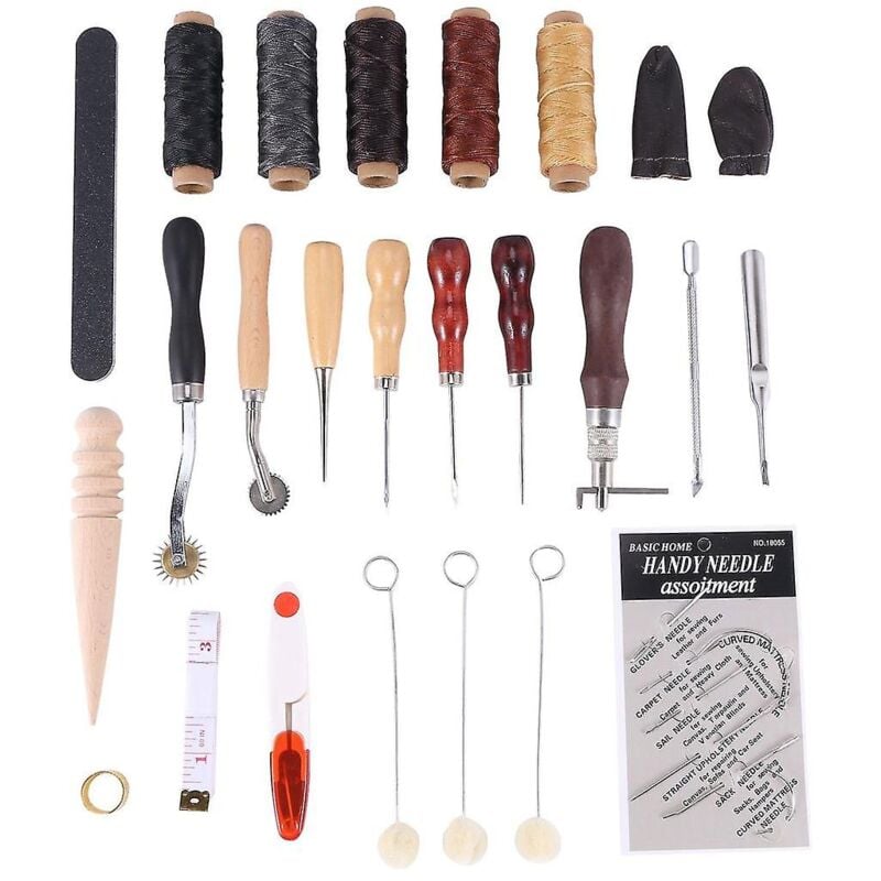 Fei Yu - 31 outils de couture en cuir Outils d'artisanat du cuir Outil de couture à la main
