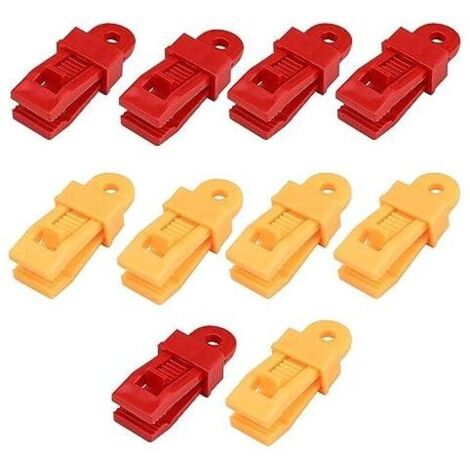 31 x 81 x 30 mm, 10 Stück Clips zur Befestigung von Pools, Zelten und Markisen, robustes Planenclip-Set für Wohnwagen und Markisen