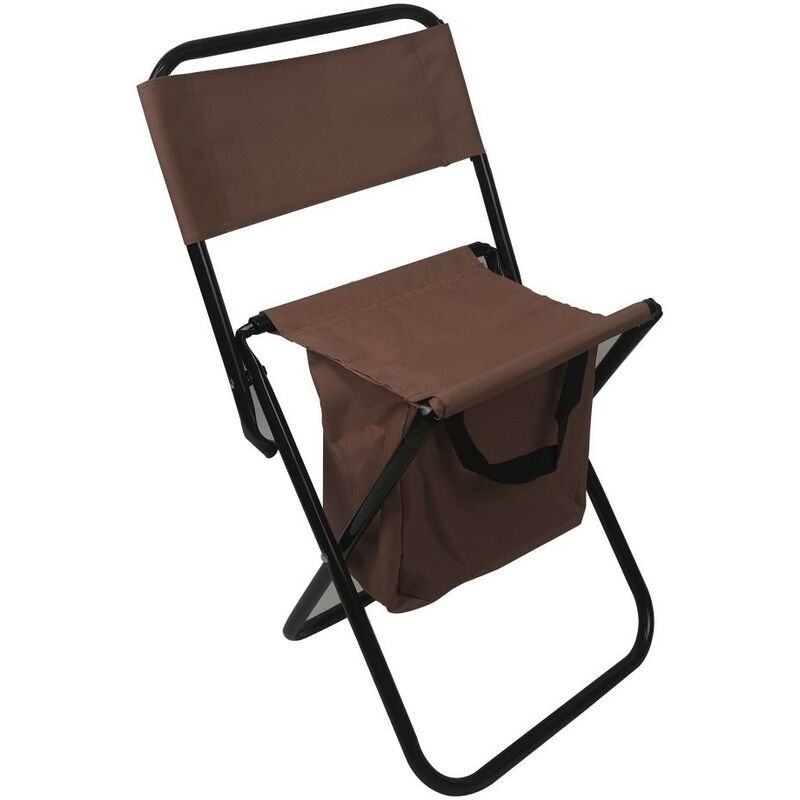 Mediawave Store - 031199 evertop Chaise pliante avec poche inférieure pour la mer ou la montagne Couleur: Marron