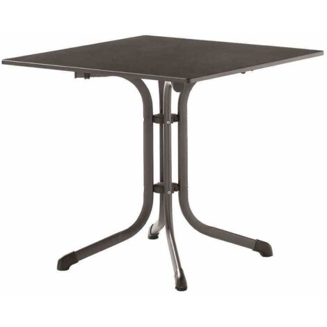 3130-55 Bouelvard-Klapptisch vivodur, 80x80 cm, eisengrau Stahlgestell