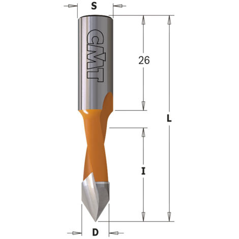 313.080.41 POINTE DE PERÇAGE F/PASS. XTREME HW S=10X26 D=8X27X57.5 DX