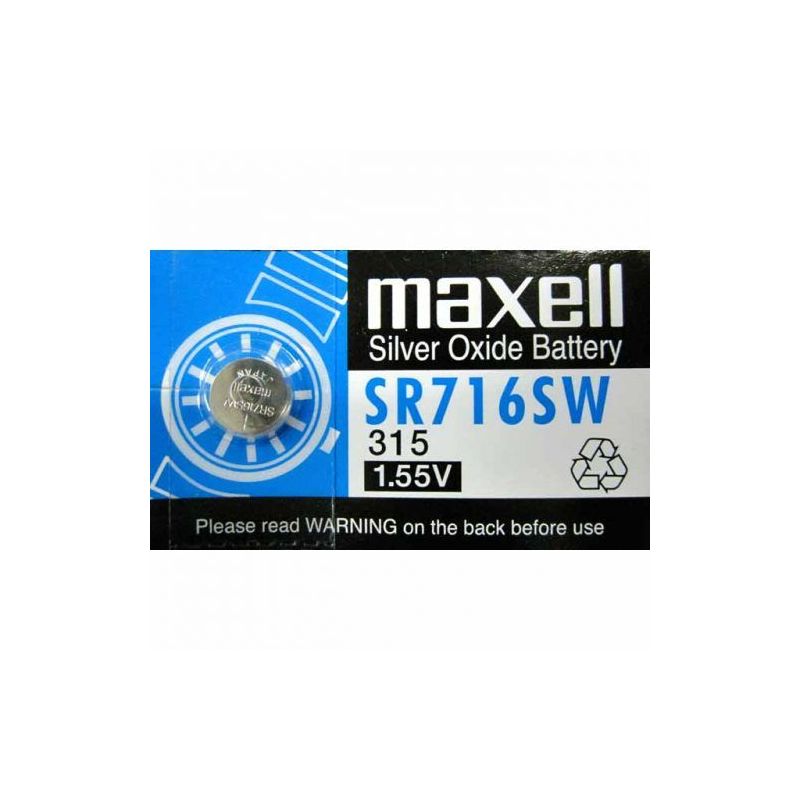 

Pila de boton oxido plata 315 SR716SW - Maxell