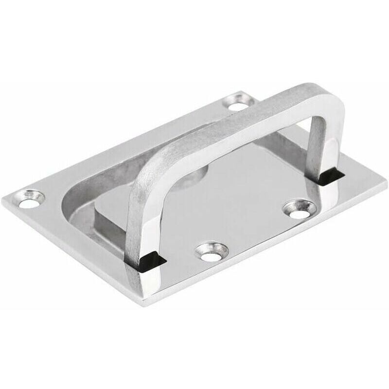 316 Stainless Steel Floor Buckle, Marine Deck Buckle, Hatch Handle, rv Handle (76 x 56 mm)