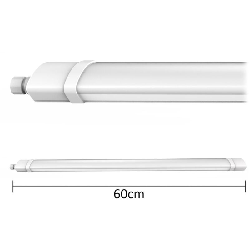 Plafonnier LED étanche 60cm 30W 3000 lm IP65