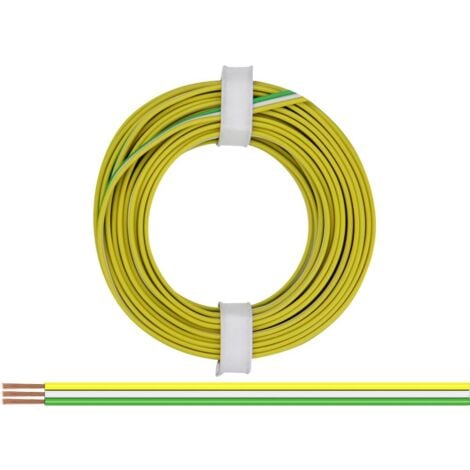 BELI-BECO 318-354 Fil de câblage 3 x 0.14 mm² jaune, blanc, vert 5 m