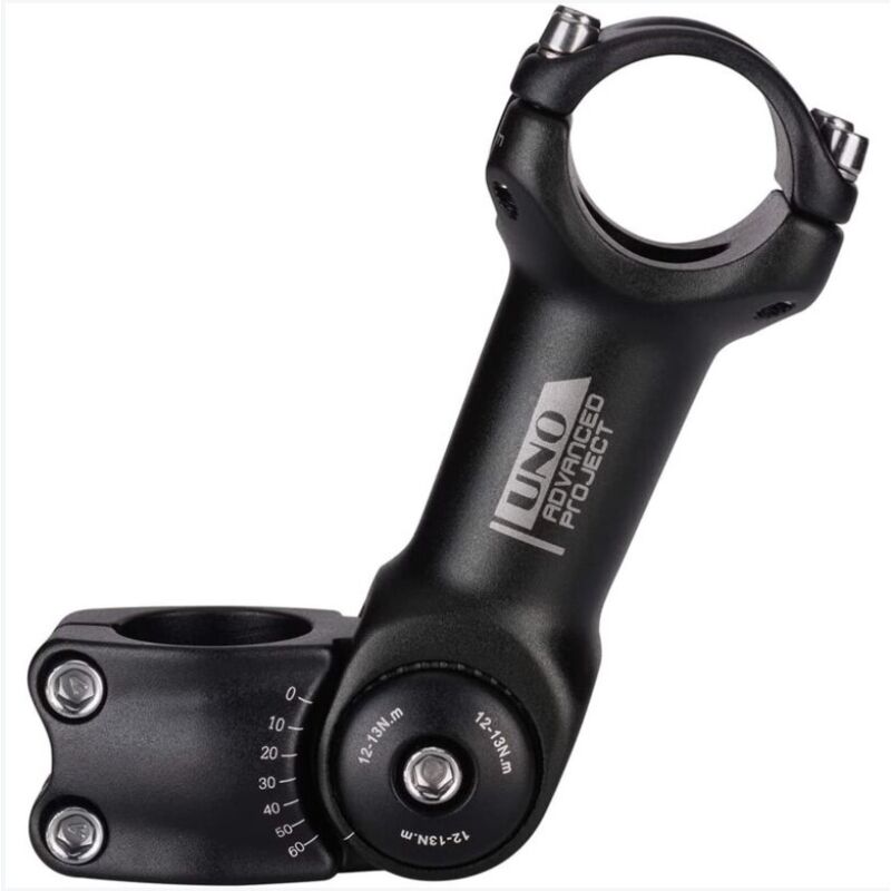 Treetalk - 31.8 AdjUstable Stem 110mm 0 60 Degré AdjUstable Guidon Potence pour La Plupart Des Vélos De Montagne Vélo De Route