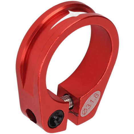 31,8-mm-Fahrradsattelklemme, leichte Aluminiumlegierung, Schnellspanner, Hohlkonstruktion, Rot