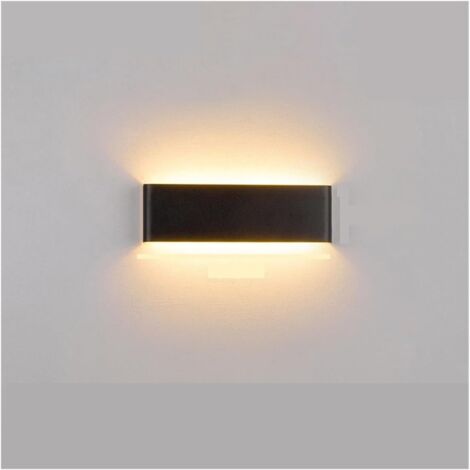 3193,5 cm Lampe de vanité noire mate Lampe de vanité LED Lumière chaude 3000K