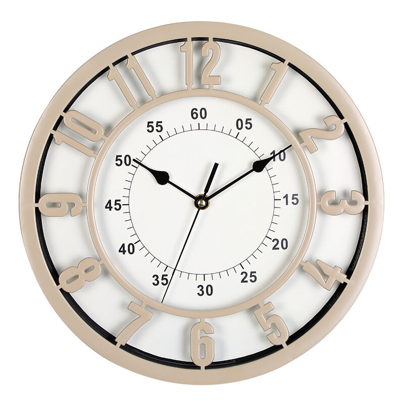 31cm Horloge Murale-silencieuse et sans tic-tac, Facile à Lire, pour la Maison, Le Bureau, la Salle de Classe, l'école - Fonctionnement à Piles