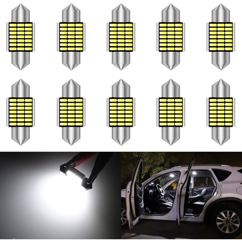 Image of 31mm festoon LED bulbs C5W 6000K&hellip;