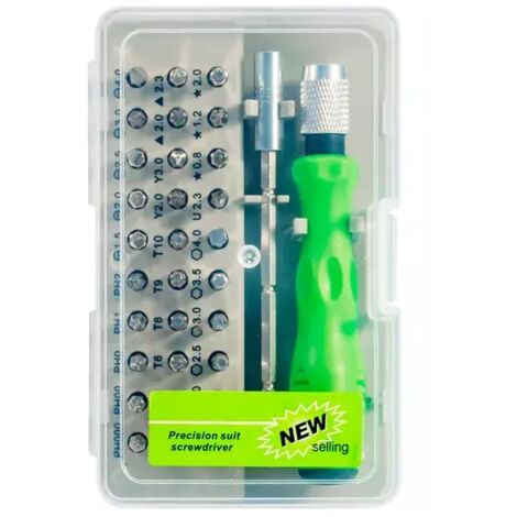 32-in-1 Schraubendreher-Set, magnetische Präzisionsschraubendreherbits, Ratschenschraubendreher zur Reparatur von Mobiltelefonen, rutschfestes Handwerkzeug, 1 Stück