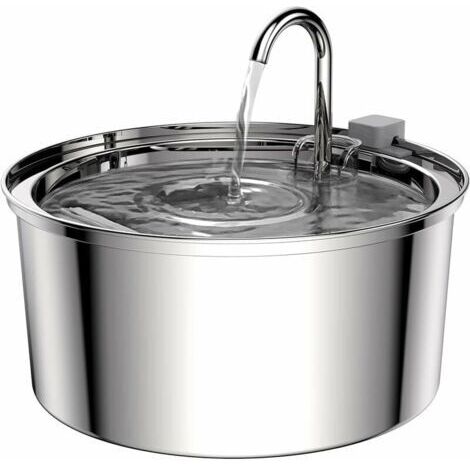 3,2-Liter-Katzenbrunnen aus Edelstahl