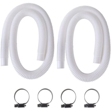 32 mm Pool Hose, 2 Pack, Replacement Pool Hose, 150 cm/59 inch, Fits Intex 330 GPH 530 GPH 1000 GPH Pool Pump Hoses, YMYNY
