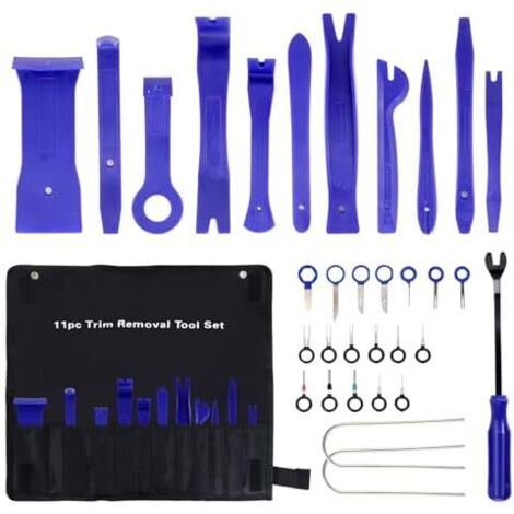 32 PCS Outils Démontage de Voiture, DéMontage Garnitures Universels, Kit d'outils démontage pour réparation Automobile Radios et Panneaux Panneau Porte -