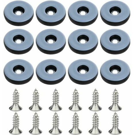 32 Pcs Patin Chaise a Clouer Clous Patins de Meuble Patins Glisseurs Rond 22mm Tampon Chaise Patins Meubles en Feutre Tampons pour Protection Pieds de Table Chaise Meubles