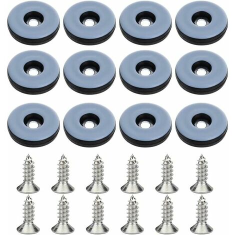 32 Pcs Patin Chaise a Clouer Clous Patins de Meuble Patins Glisseurs Rond 22mm Tampon Chaise Patins Meubles en Feutre Tampons pour Protection Pieds de Table Chaise Meubles