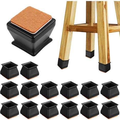 silicone chair feet protectors square