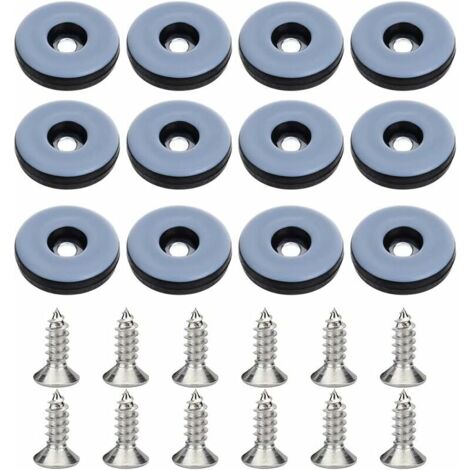 32 pezzi cuscinetti per sedie da inchiodare cuscinetti per mobili da inchiodare cuscinetti rotondi da 22 mm cuscinetti per sedie cuscinetti per mobili in feltro per tavolo sedia protezione gambe mobil