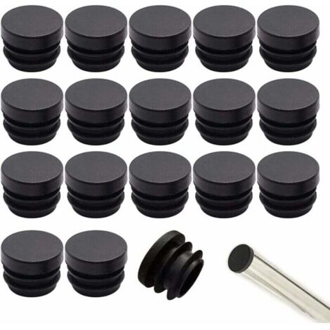 32 Pieces 16mm Chair Caps, Round Plastic Chair Leg Caps, Chair Tube Caps, Chair Leg Protectors