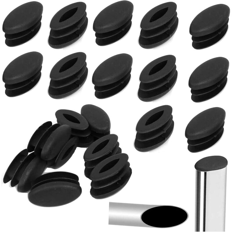 Gabrielle - 32 Pièces Embouts En Plastique Pour Tubes Pied De Meubles Embouts Ovales Pour Pieds De Chaise En Plastique Bouchon Pour Tuyau Ovale Pour Gabrielle - 32 Pièces Embouts En Plastique Pour Tubes Pied De Meubles Embouts Ovales Pour Pieds De Chaise En Plastique Bouchon Pour Tuyau Ovale Pour