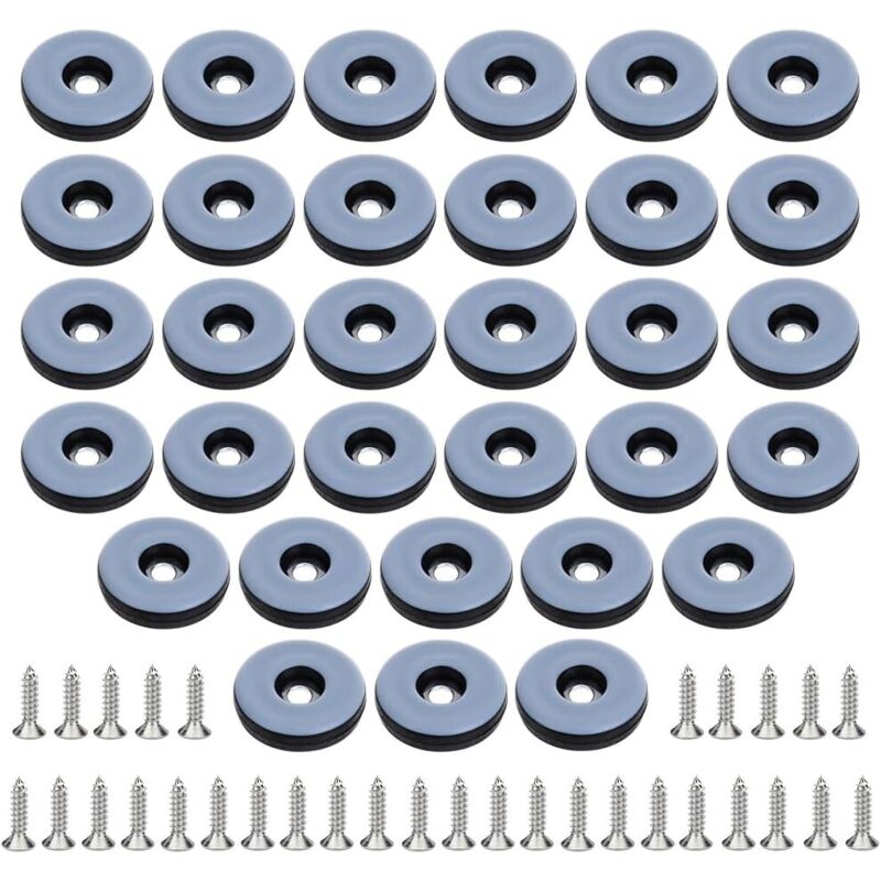 32 Pièces Patins pour Meuble Téflon Ø 22 mm (Rond) Planeur de Meubles avec 32 Morceaux de vis en Acier Inoxydable Patins pour Meubles/Planeur (Teflon) 32 Pièces Patins pour Meuble Téflon Ø 22 mm (Rond) Planeur de Meubles avec 32 Morceaux de vis en Acier Inoxydable Patins pour Meubles/Planeur (Teflon)