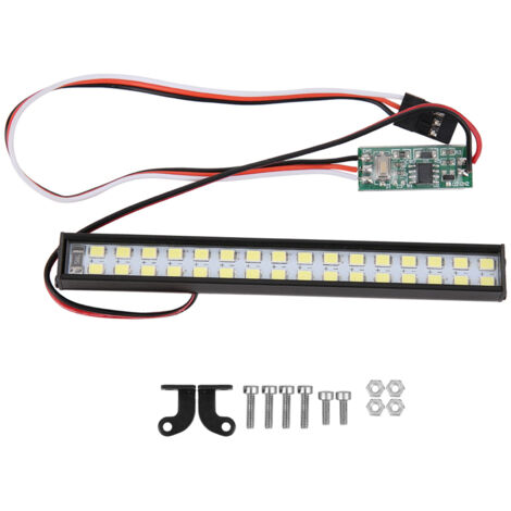 32 pièces Perles Lumineuses pour Voiture RC, Barre LED Universelle 100mm pour Toit de Crawler RC