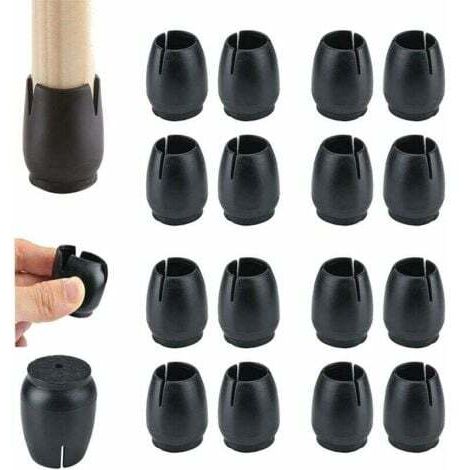 32 protectores de patas de silla, tapas de silicona para patas de silla, tapas de punta con almohadillas de fieltro, protectores de silicona para patas de silla para proteger el piso de arañazos y rui