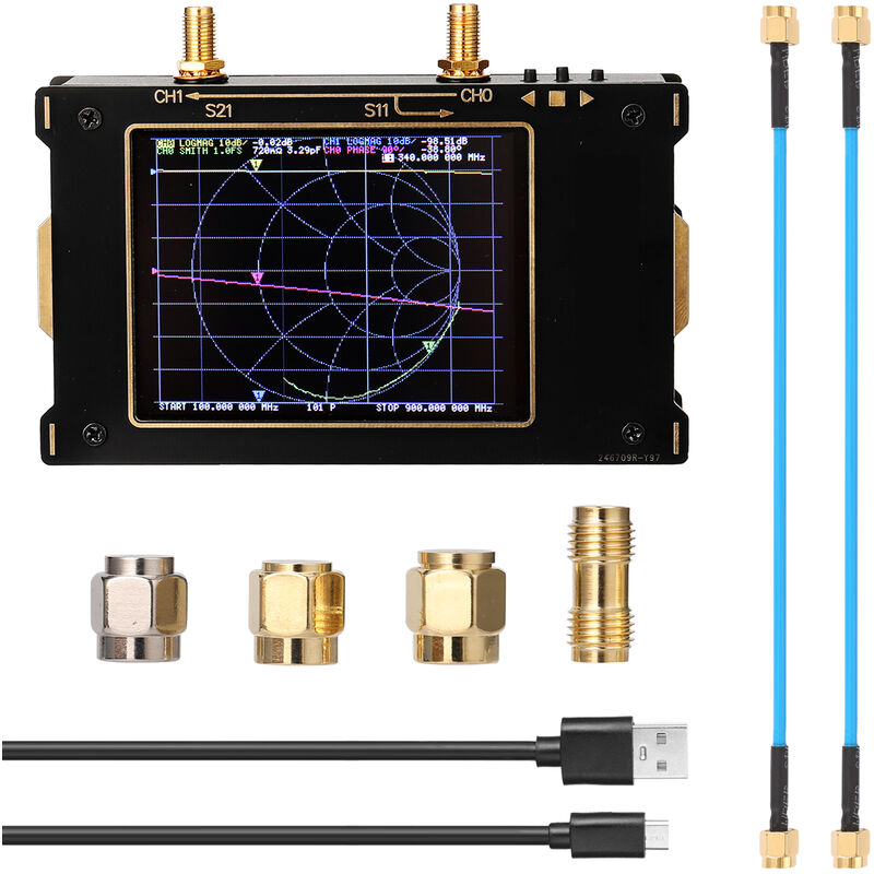 

3,2 pulgadas de la red 3G Vector Analyzer, S-A-A-2 NanoVNA V2 analizador de antena