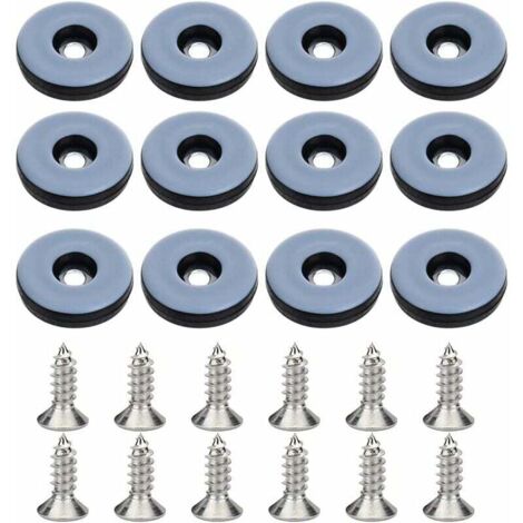 32 Stück Aufnagelbare Stuhlpolster, Aufnagelbare Möbelpolster, runde Gleitpolster, 22 mm, Stuhlpolster, Filz-Möbelpolster für Tisch, Stuhl, Möbelbeinschutz