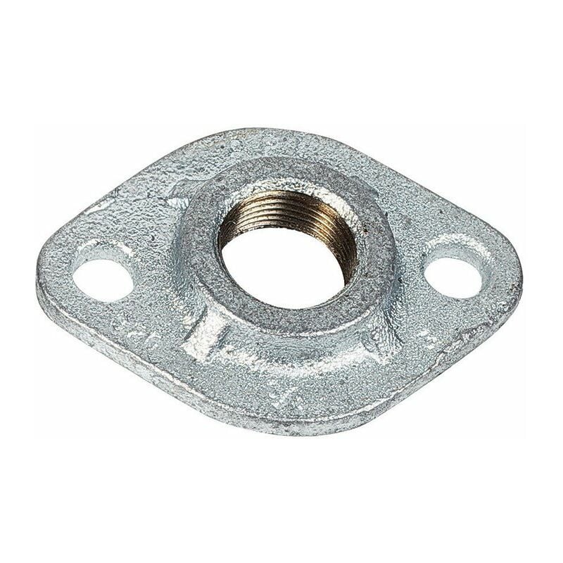 Bride fonte galva ovale à visser - f 1'1/4 - n° 320